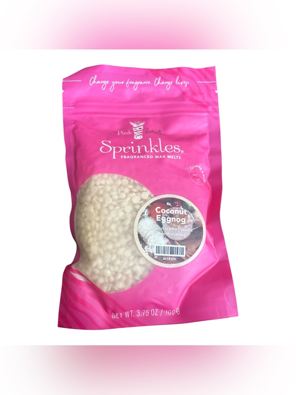 Pink Zebra Coconut Eggnog Sprinkles